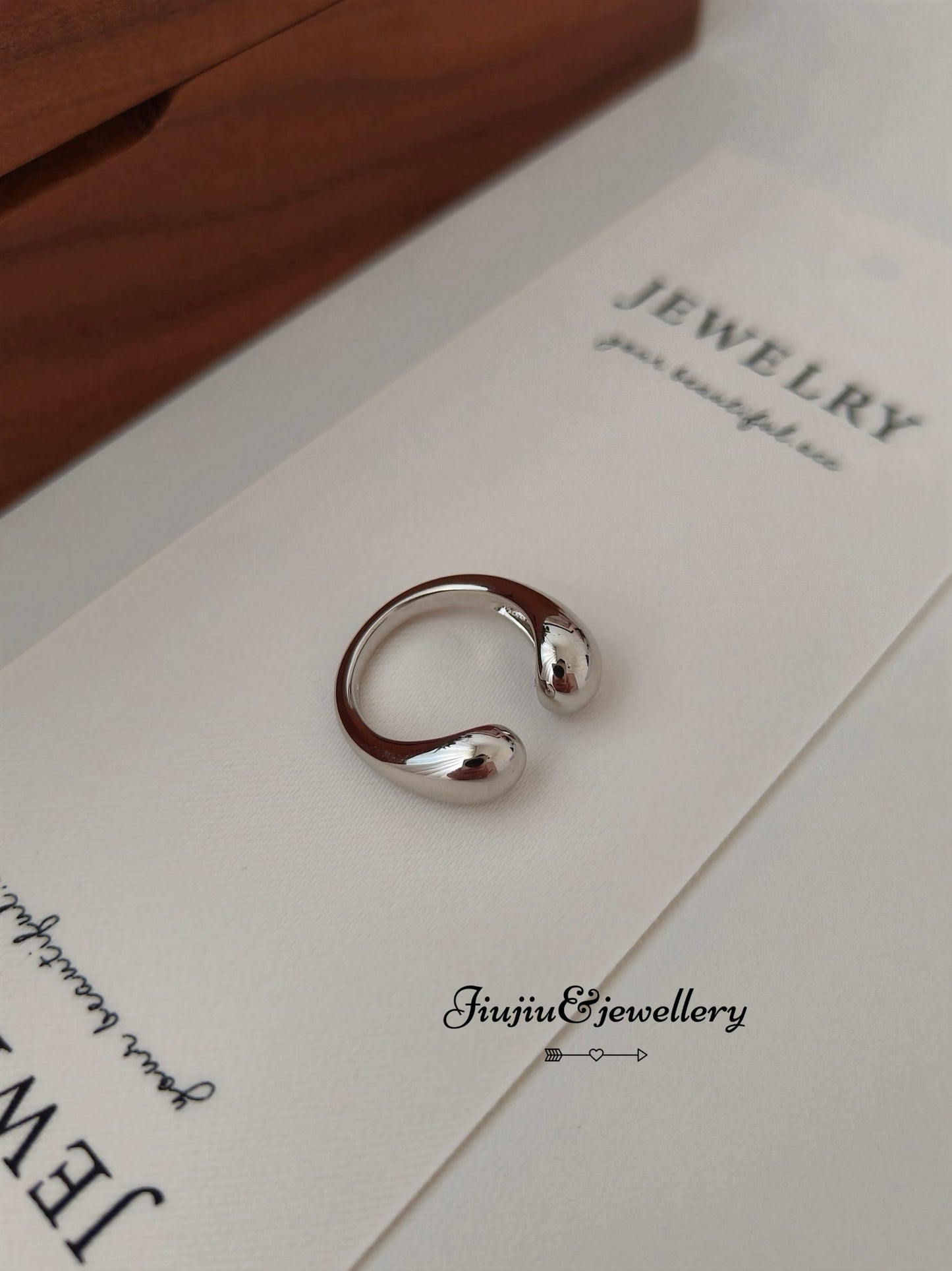 Round Arc Sterling Silver Ring