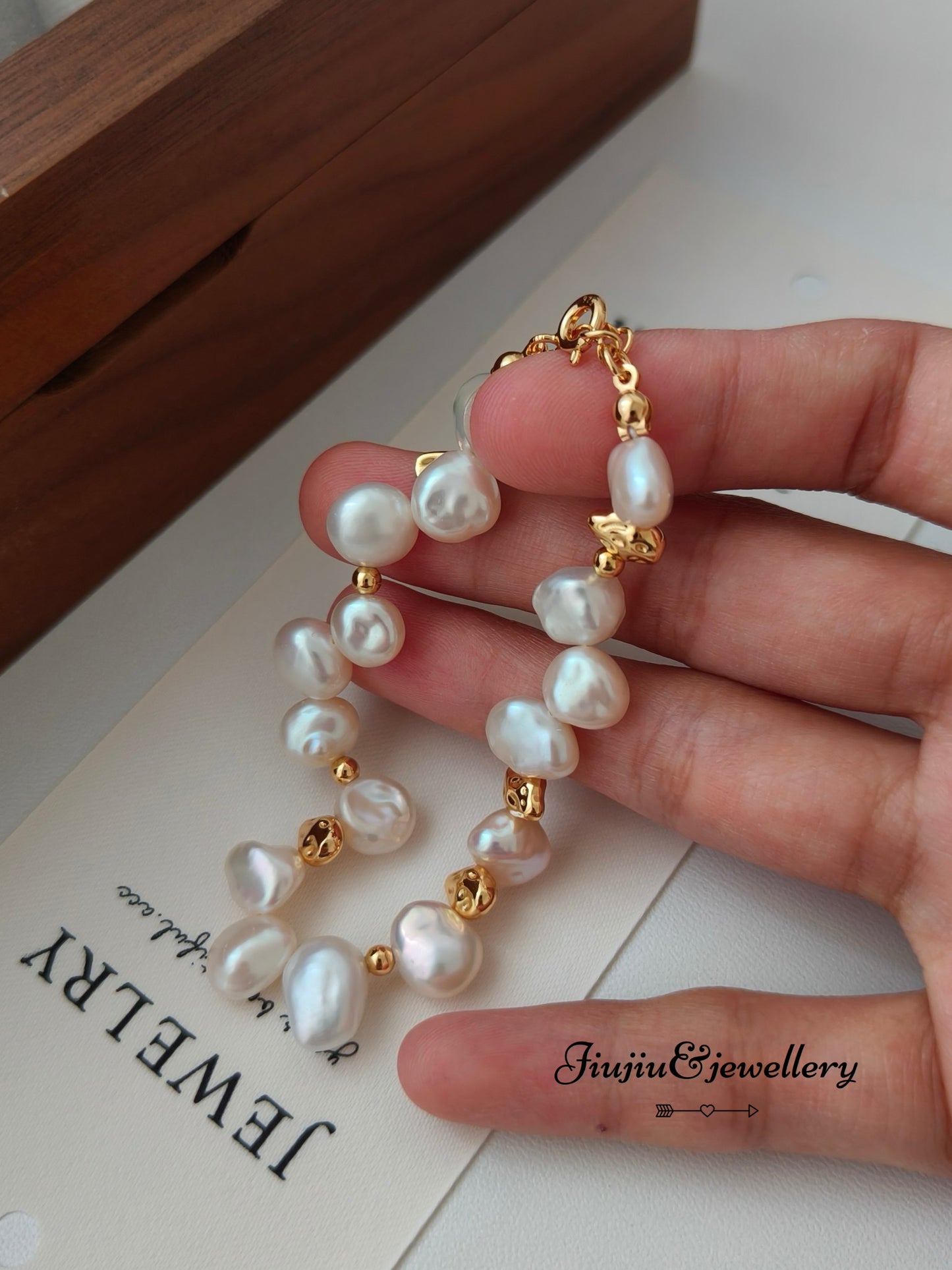 Shaped Freshwater Pearl Bracelet