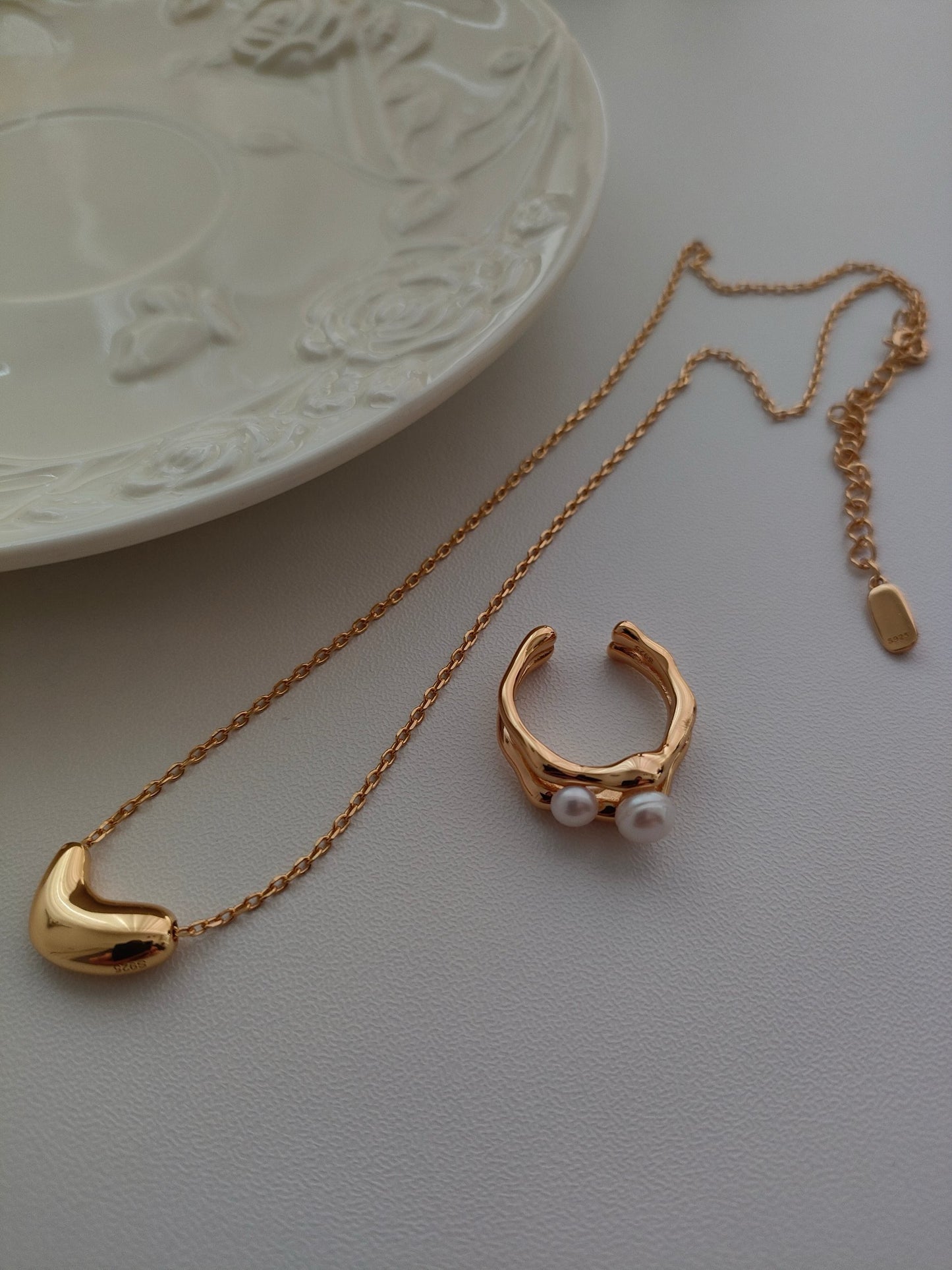 Large And Small Pearl Rings