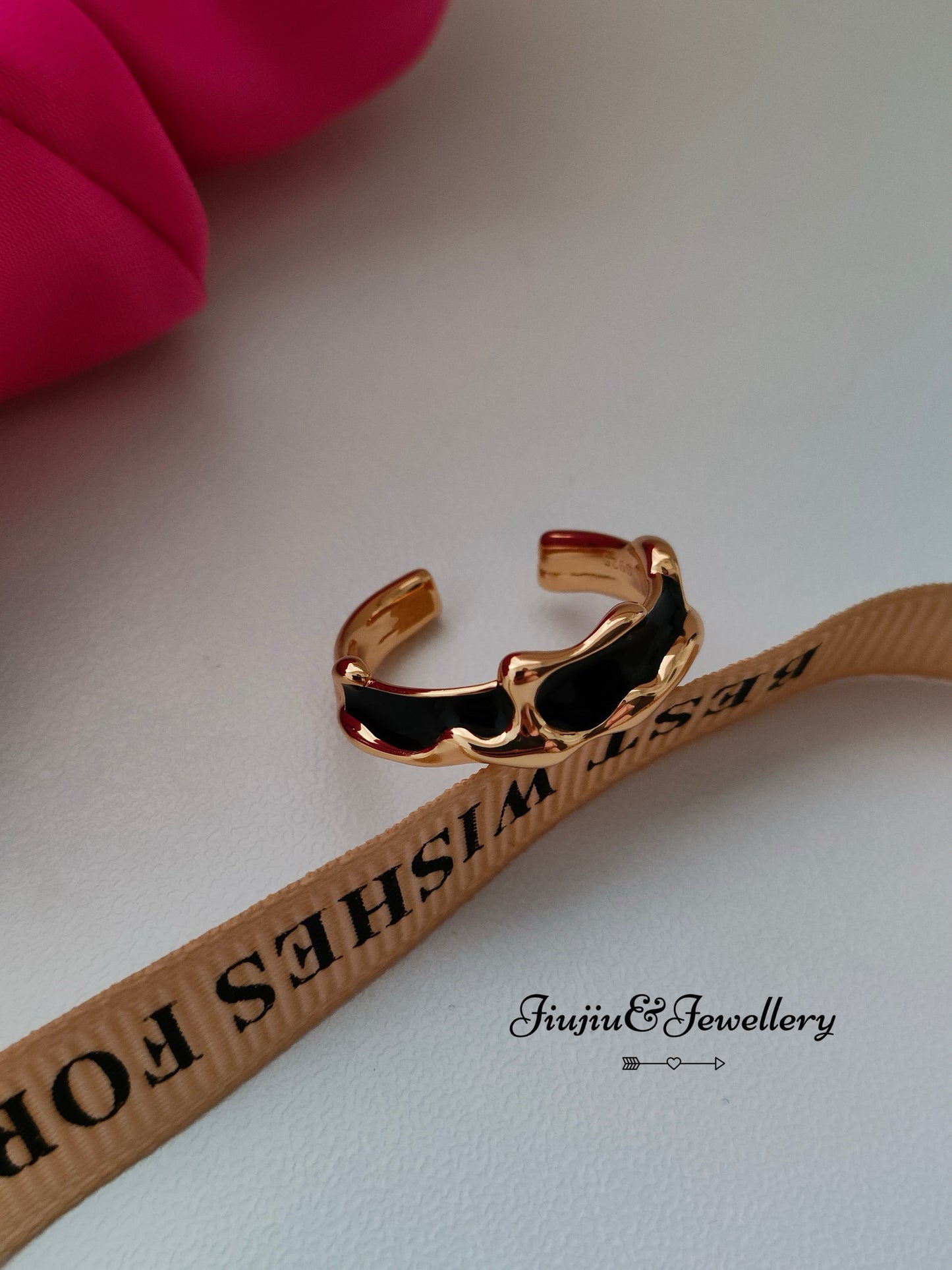 Drip Glaze Open End Ring