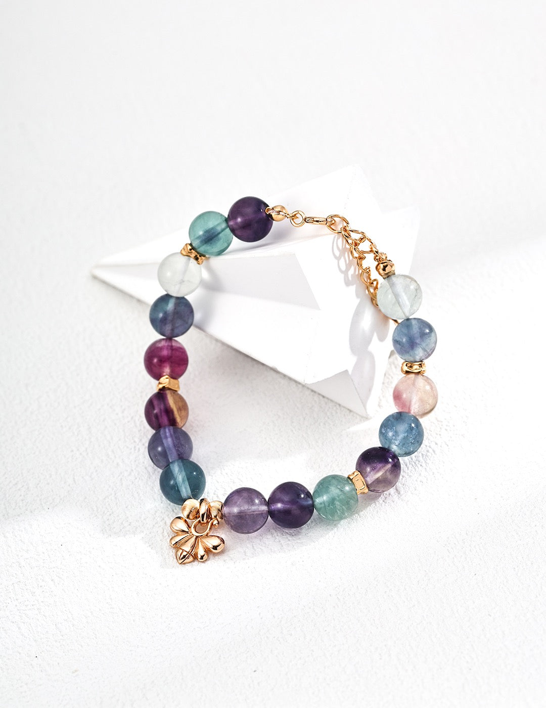 Fashion Multicoloured Fluorite Bracelet