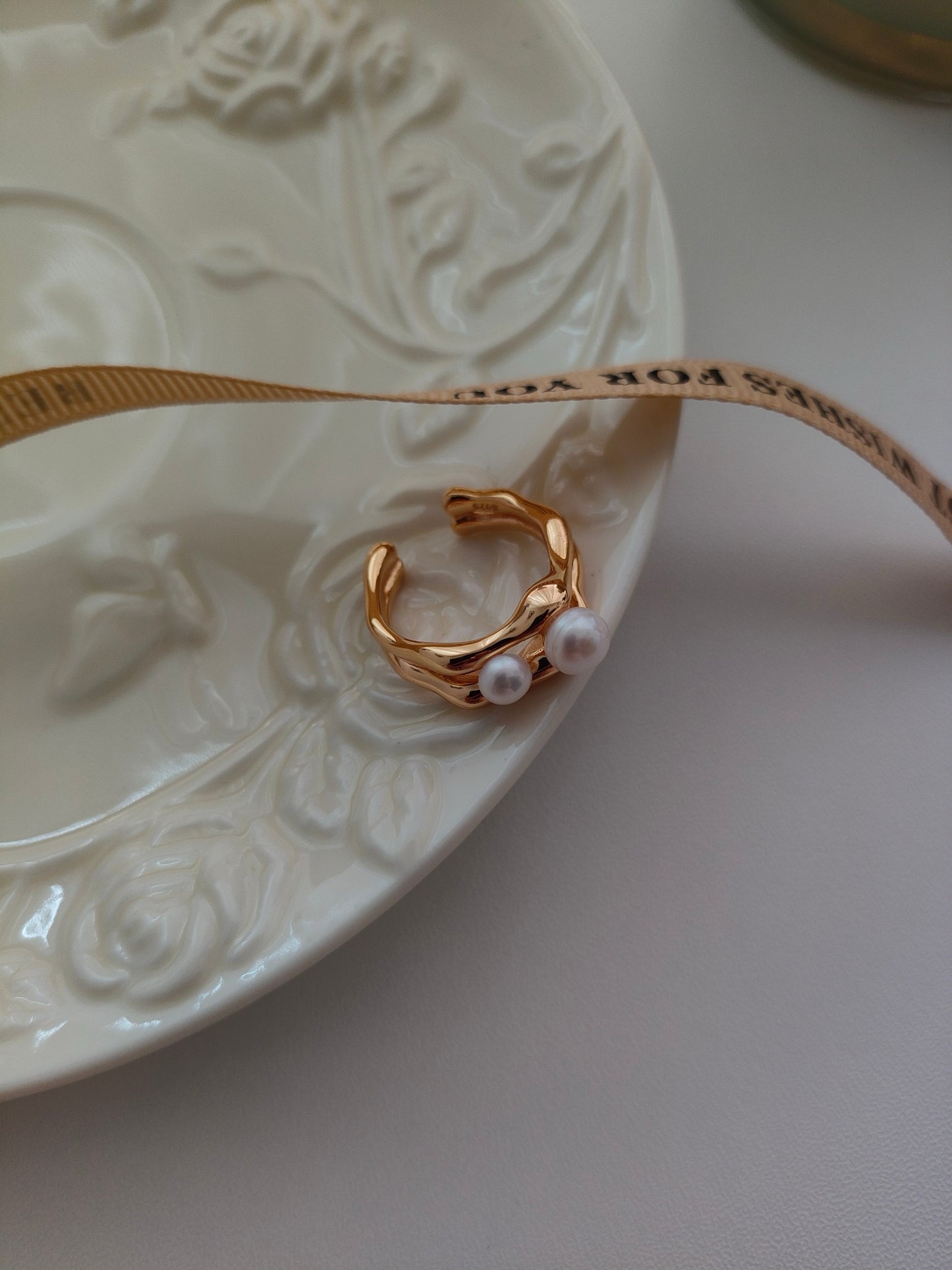 Large And Small Pearl Rings