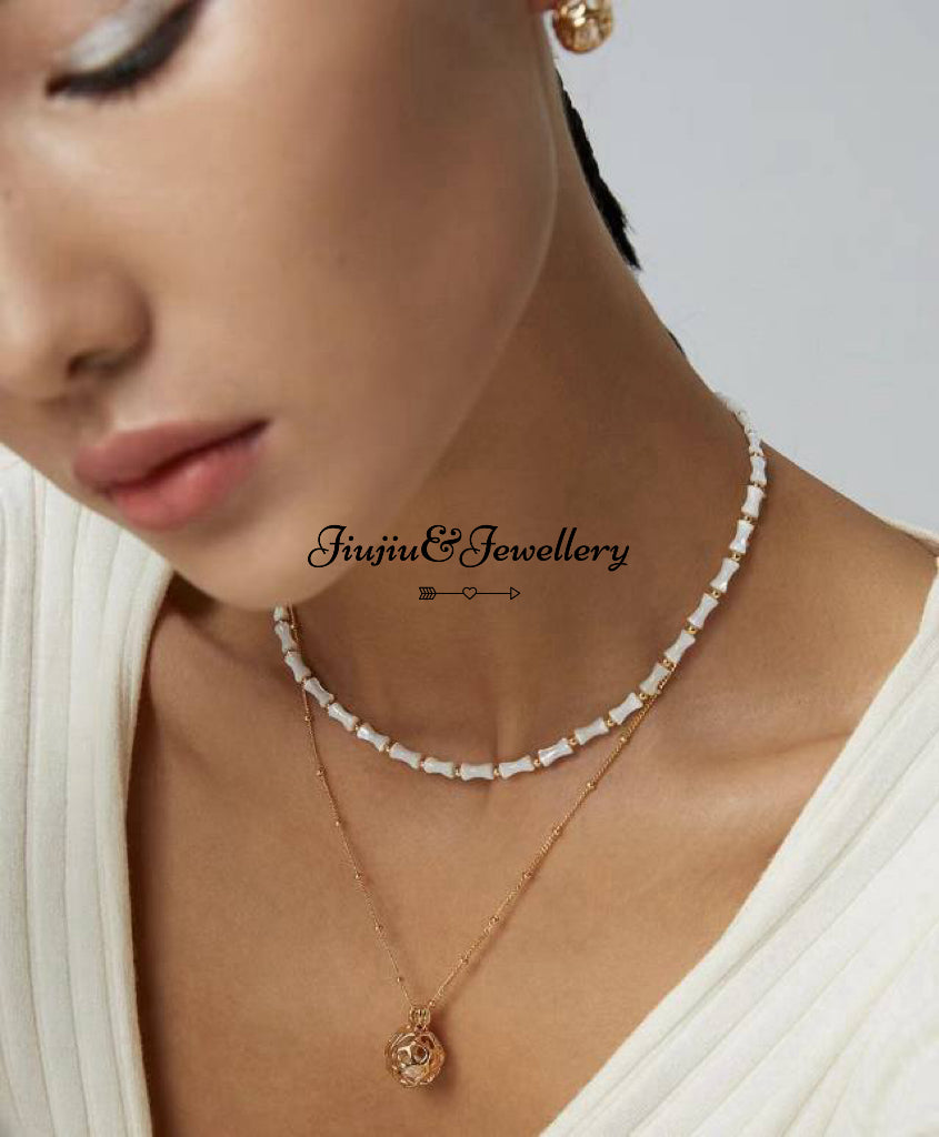 Bamboo Stones Necklace