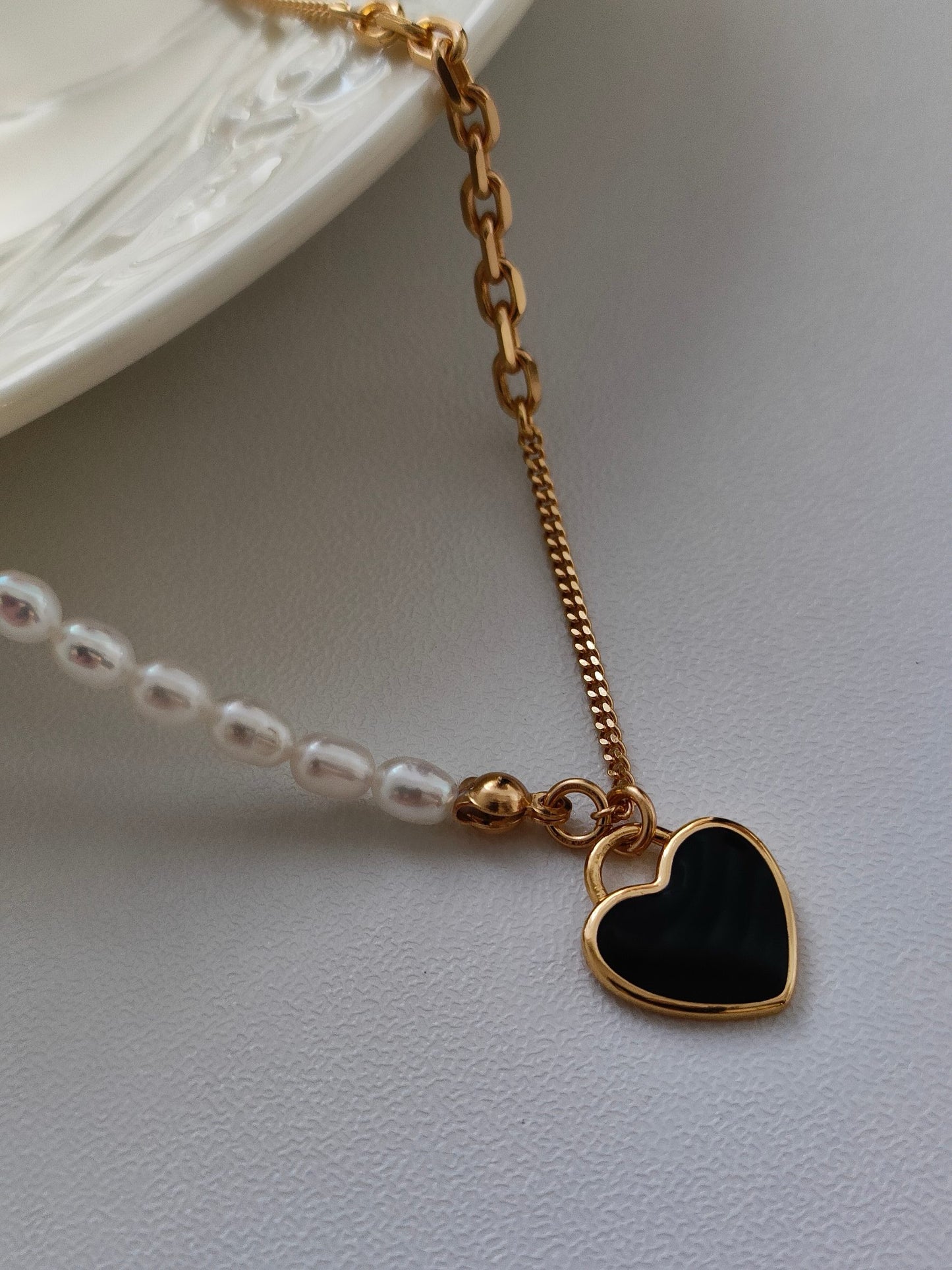 Love Drip Glaze Necklace