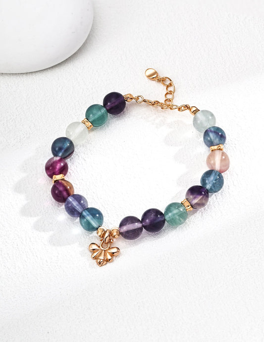 Fashion Multicoloured Fluorite Bracelet